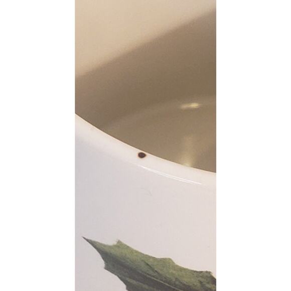 Set of 4 Poinsettia Coffee Mugs Holiday Christmas Floral White Red Green - Picture 14 of 14